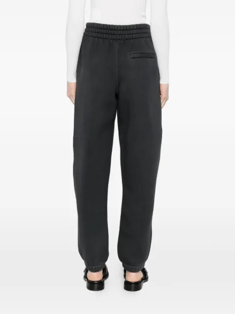 Alexander Wang crystal hotfix logo sweatpants in brushed terry