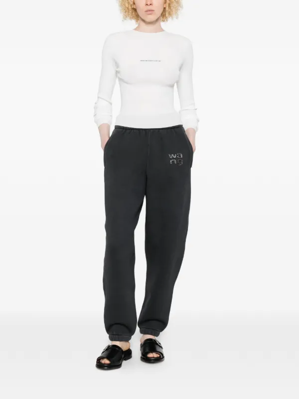 Alexander Wang logo-detail Track Pants | Black | FARFETCH ZA