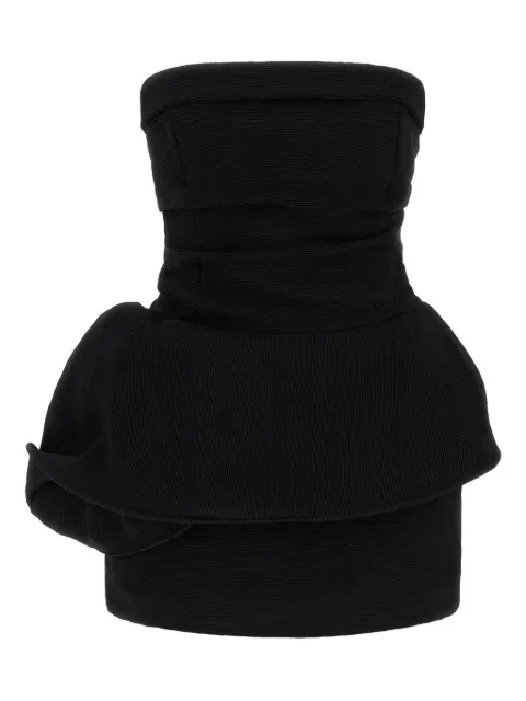 Magda Butrym ribbed draped mini dress