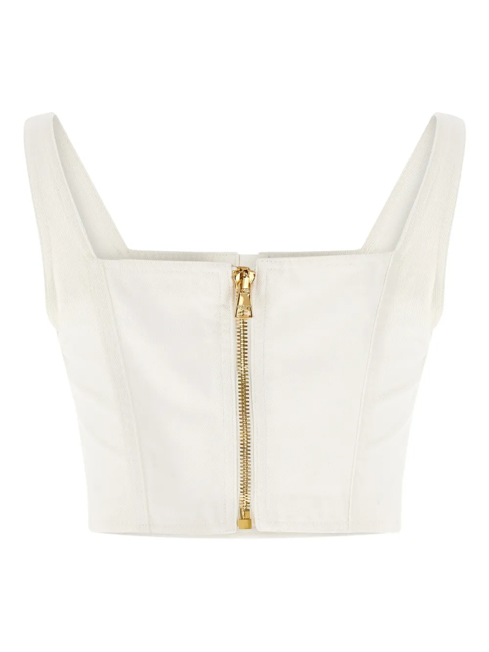 Balmain button suare-neck top | Vests & Tank Tops | Image 2