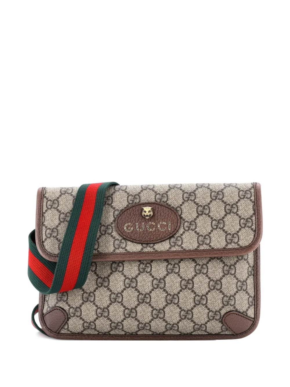 Gucci Pre-Owned Neo Vintage Flap GG Coated Canvas belt bag - Marrone