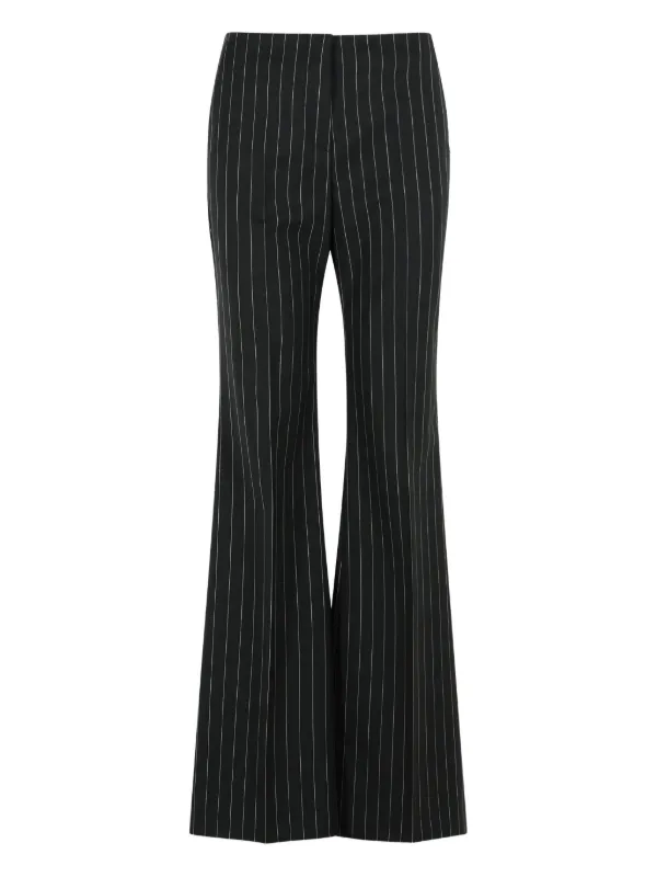 Sportmax Vertical Stripe Trousers in Black