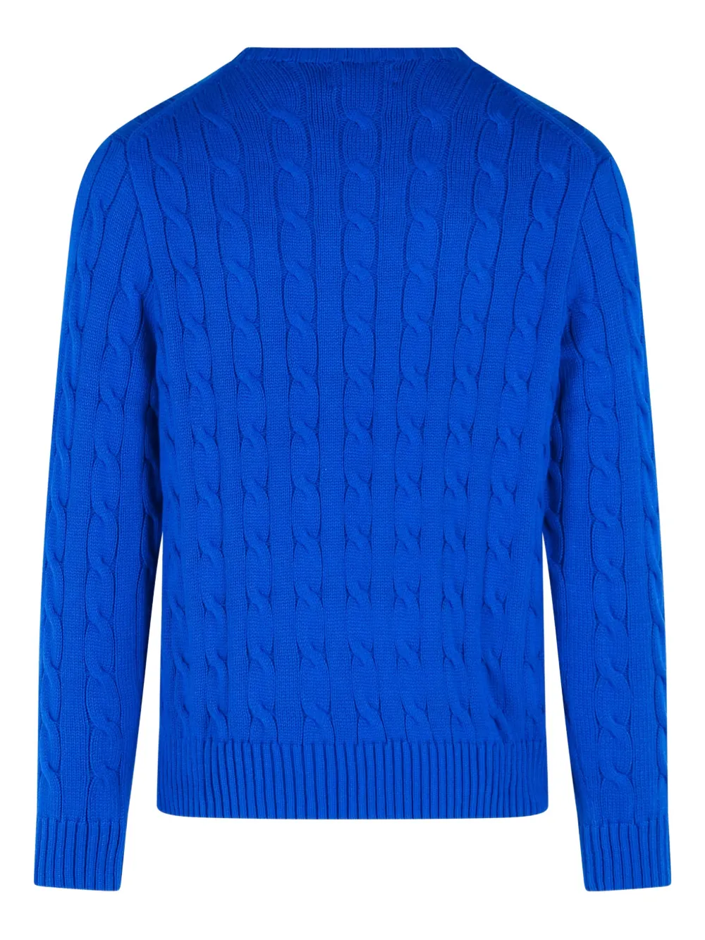 Polo Ralph Lauren Gevlochten trui met Amerikaanse vlag - Blauw