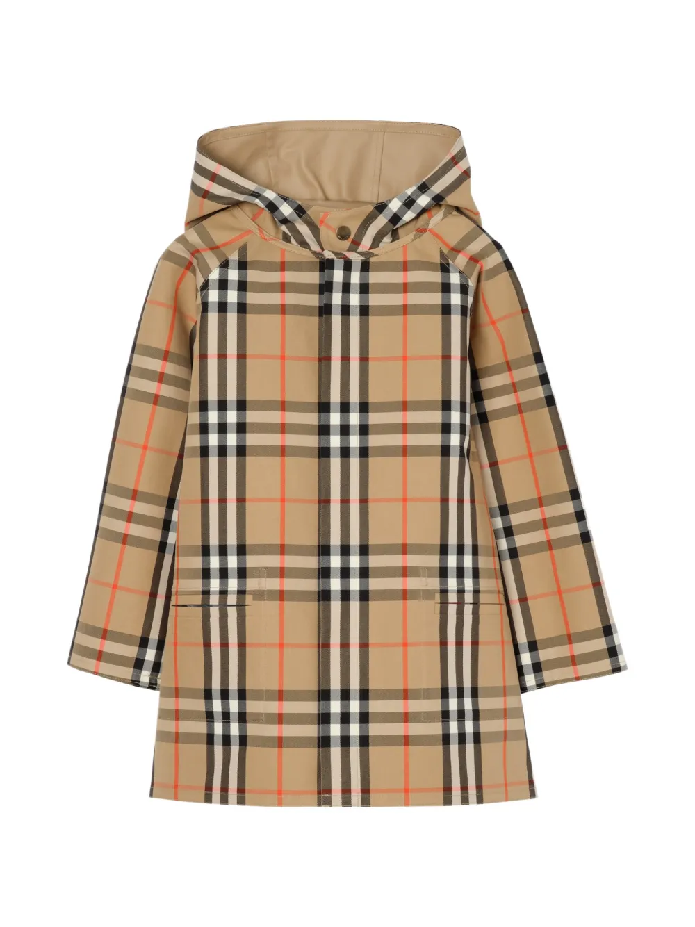 Burberry Kids hooded coat - Toni neutri