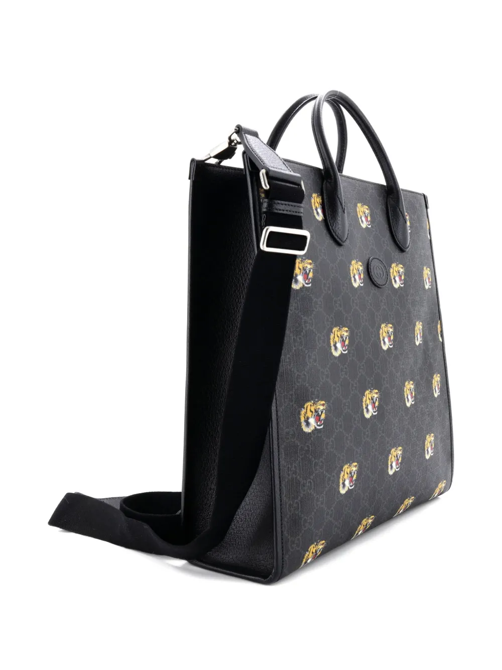 Interlocking G Printed Gg Coated Canvas Vertical Tote Bag