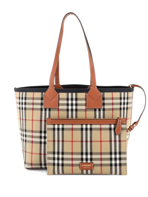 Burberry Pre-Owned London Vintage Check Canvas Small tote bag