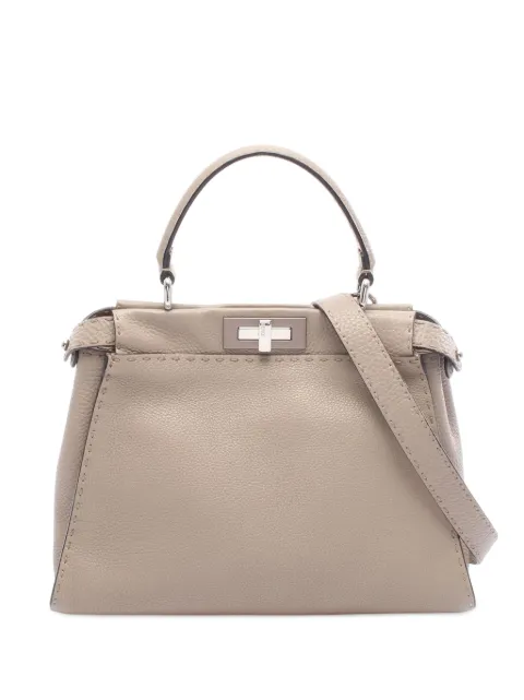 Fendi Pre-Owned 2010-2025 Leather Selleria Peekaboo Iconic satchel