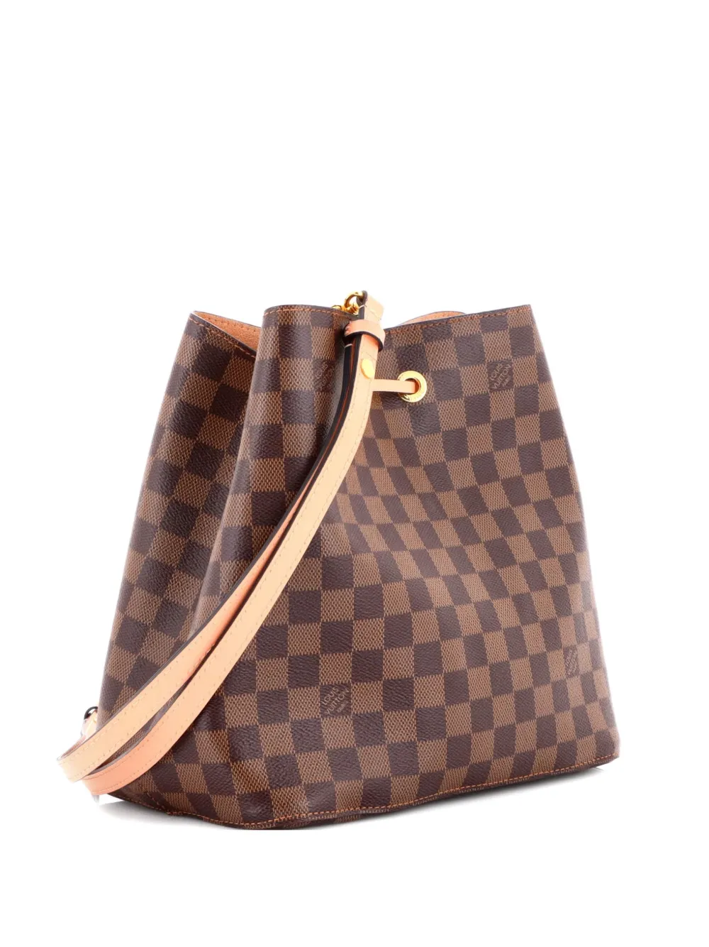 Louis Vuitton Pre-Owned NeoNoe Handbag Damier with Leather MM bucket bag - Marrone