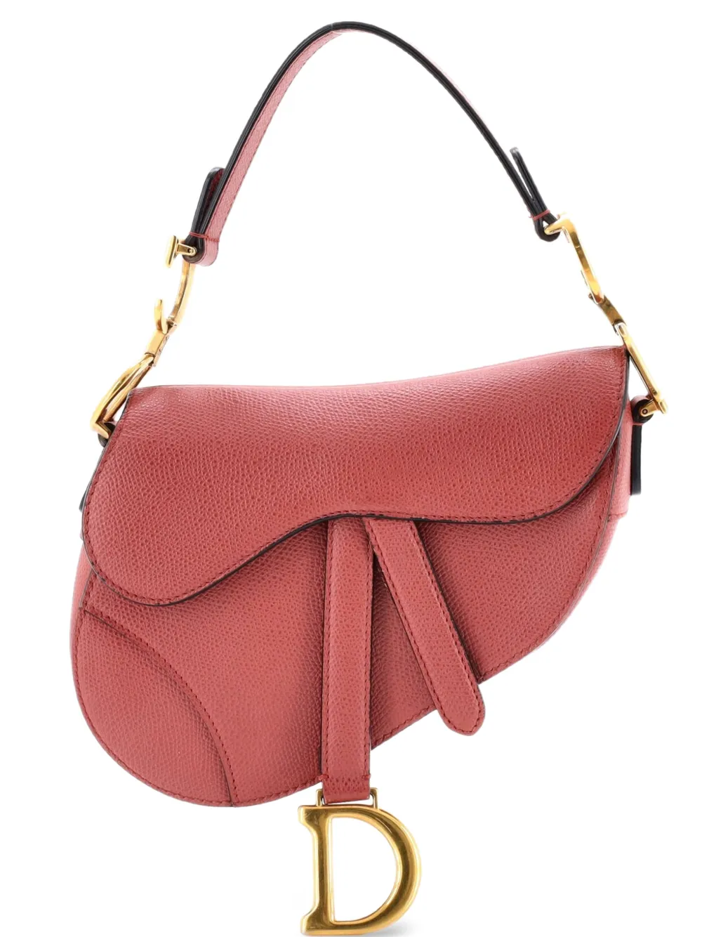 Christian Dior Pre-Owned Saddle Handbag Leather Mini shoulder bag - Rosa