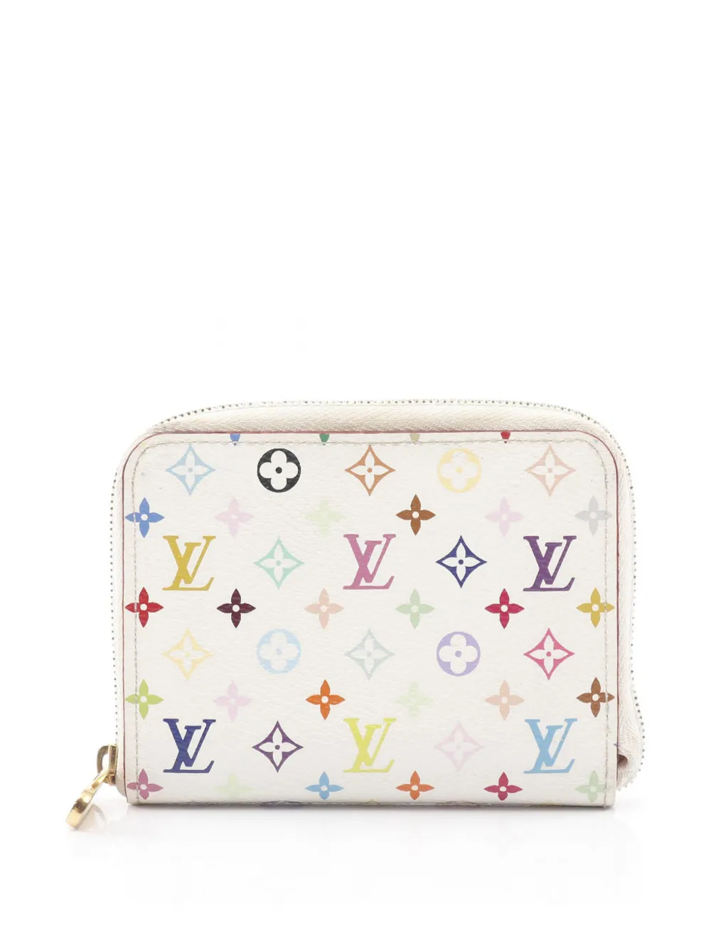 Louis Vuitton Pre-Owned 2010 Monogram Multicolore Zip Around coin pouch - Bianco