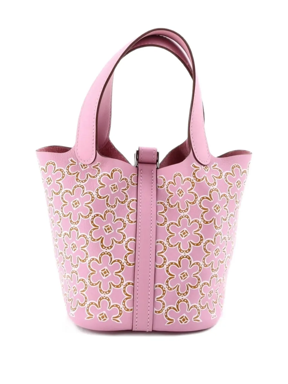 Hermès Pre-Owned Picotin Lock Bag Lucky Daisy Printed Swift Micro bucket bag | Pre-Owned | Image 2
