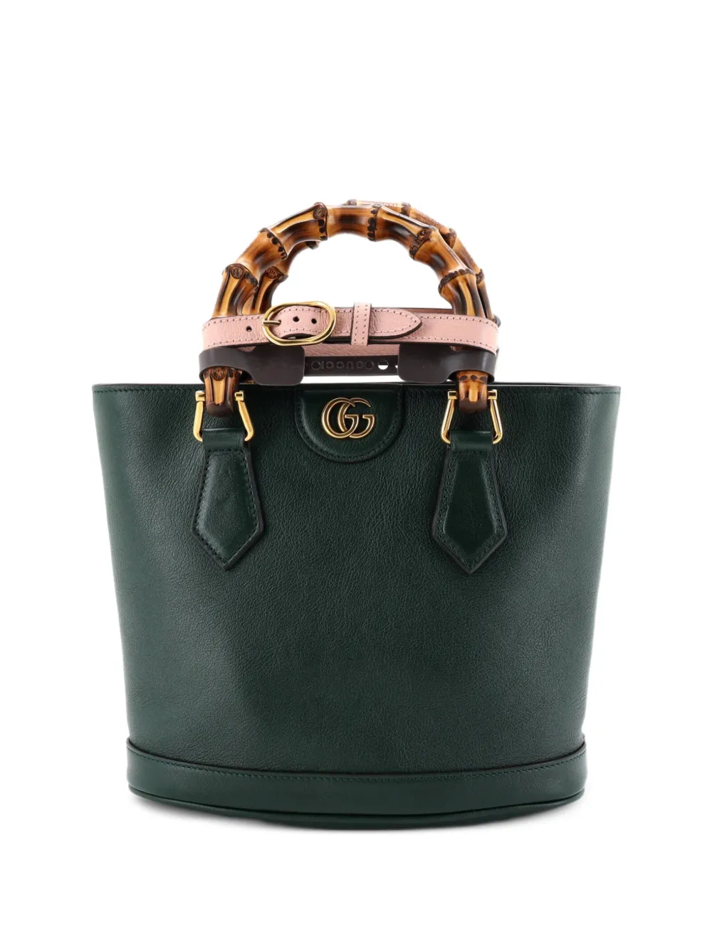 Gucci Pre-Owned Diana Convertible Leather Small bucket bag - Verde