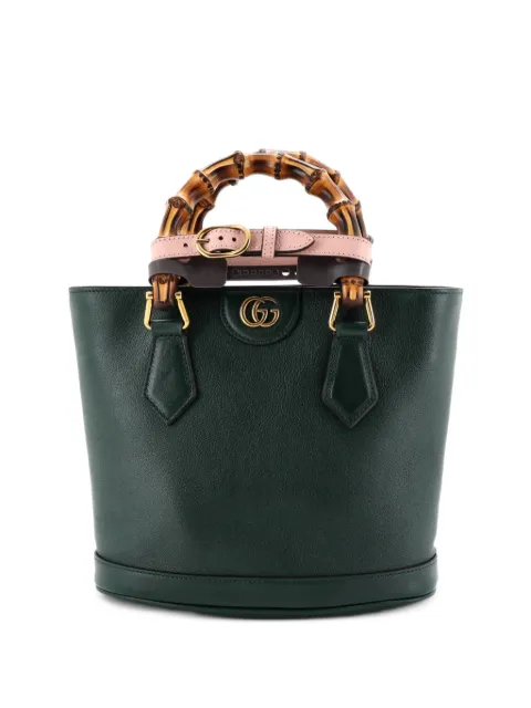 Gucci Pre-Owned Diana Convertible Leather Small bucket bag