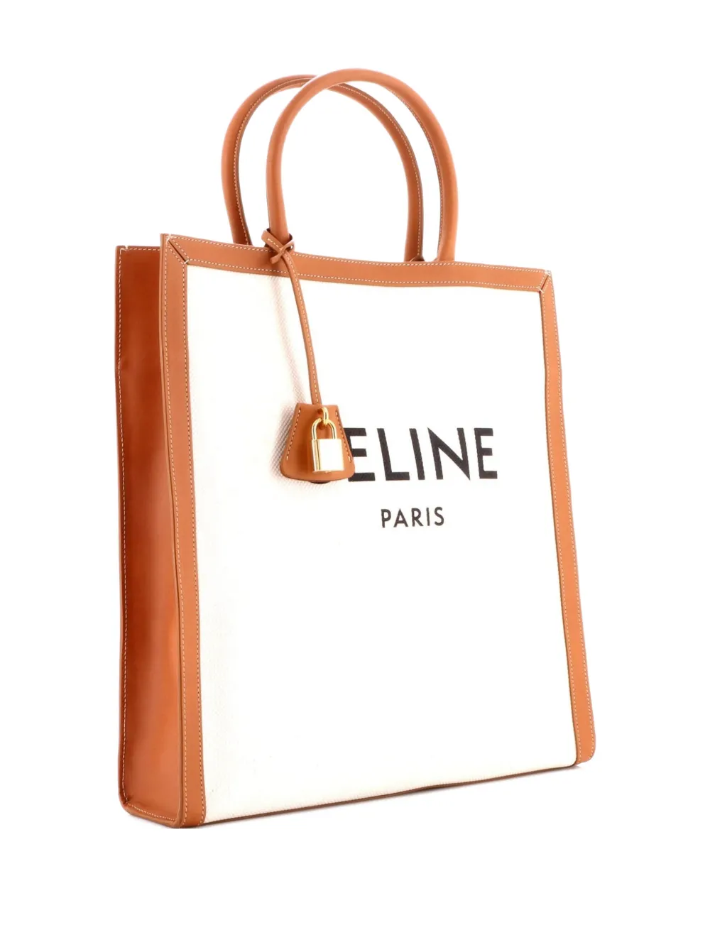 Celine Pre-Owned Vertical Cabas Canvas with Leather Large tote bag | Pre-Owned | Image 2