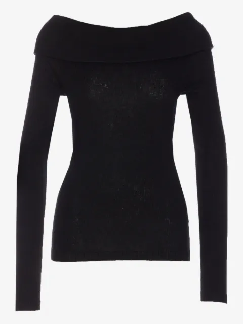 Lisa Yang Blusa Claudina decote canoa com mangas longas