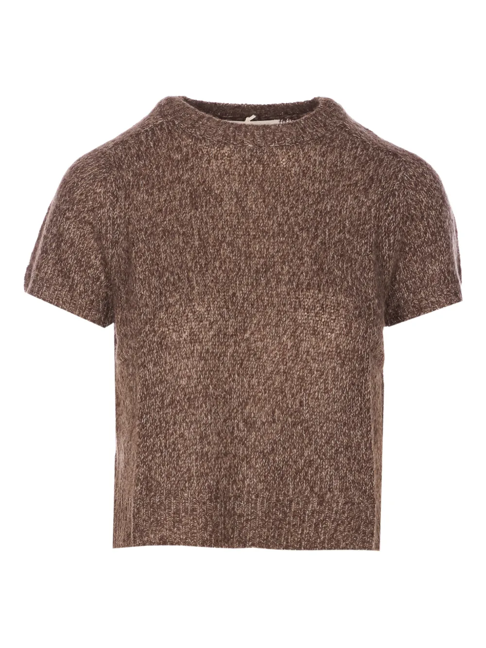 Lisa Yang knitted crewneck blouse | Brown | Image 1