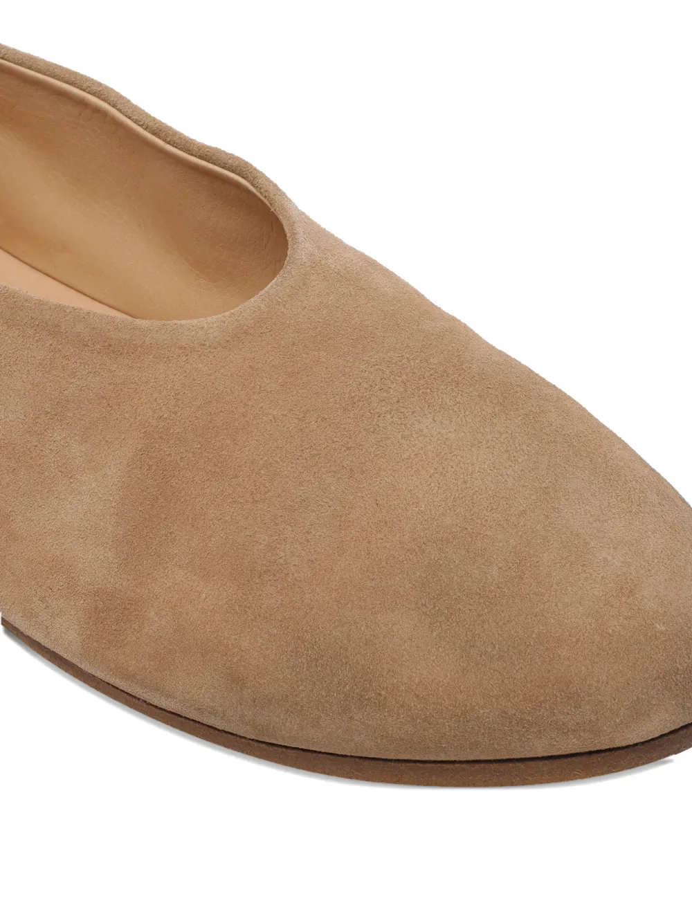 Marsèll Ballerina's met puntige neus Beige