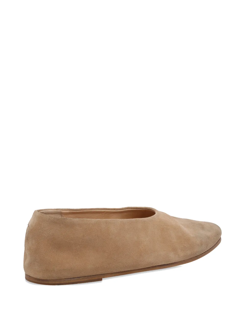 Marsèll Ballerina's met puntige neus Beige
