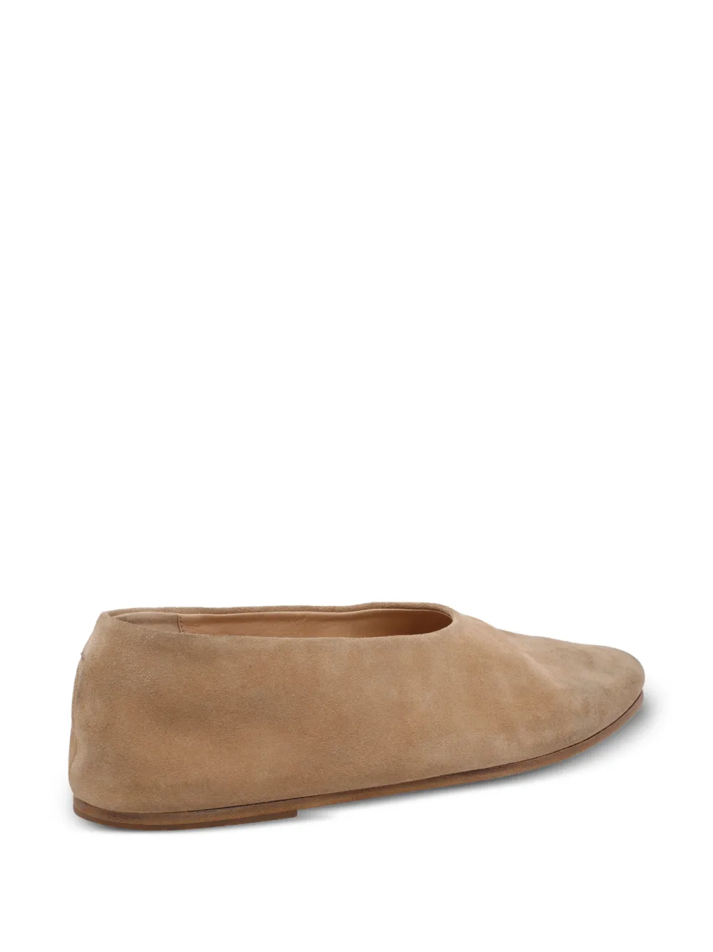 Marsèll Ballerina's met puntige neus Beige