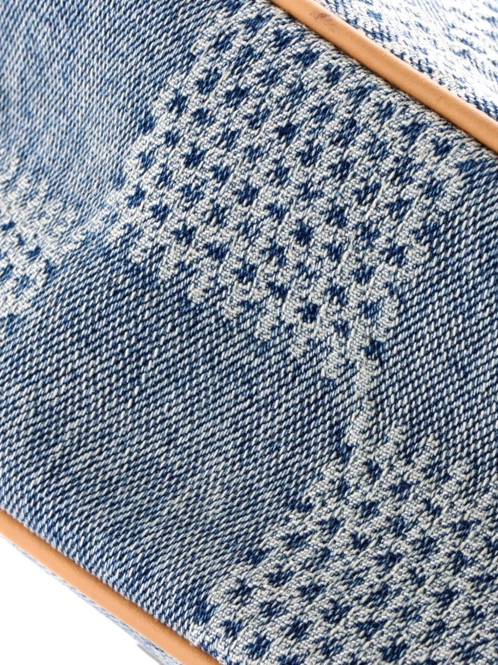 Chess Messenger Bag Damier 3d Denim Crossbody Bag