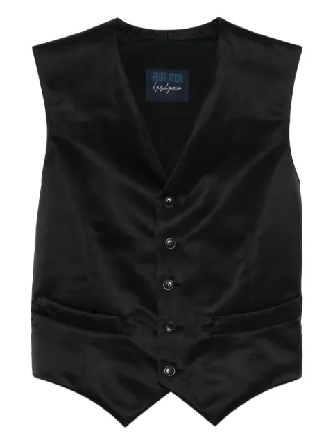 Yohji Yamamoto twill gilet