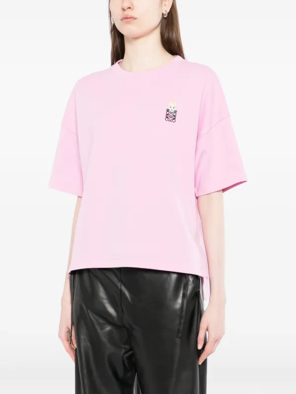 LOEWE　のTシャツ　ピンク　Mサイズ LOEWE(ロエベ) Tシャツ ピンク サイズ M｜【公式】カインドオル