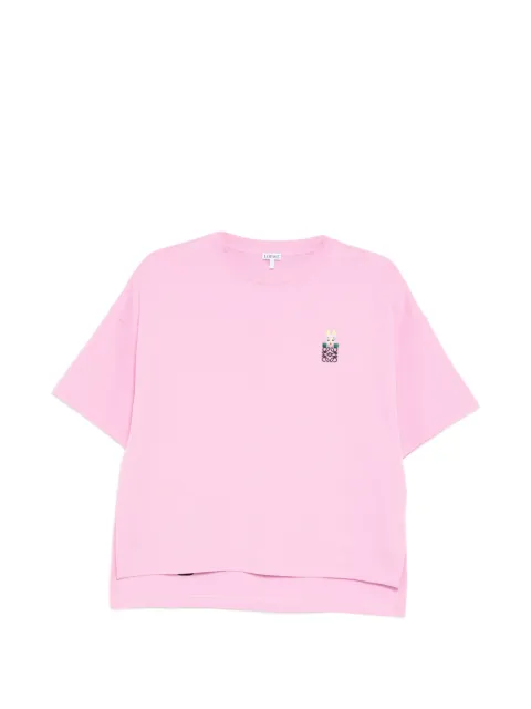 LOEWE logo-embroidered T-shirt
