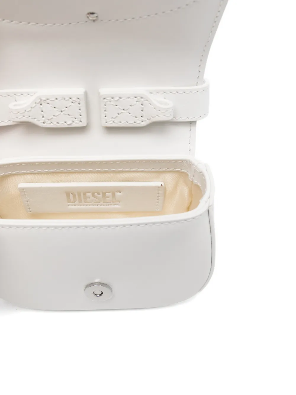 Diesel Mini 1Dr Xs logo-plaque Tote Bag | White | FARFETCH