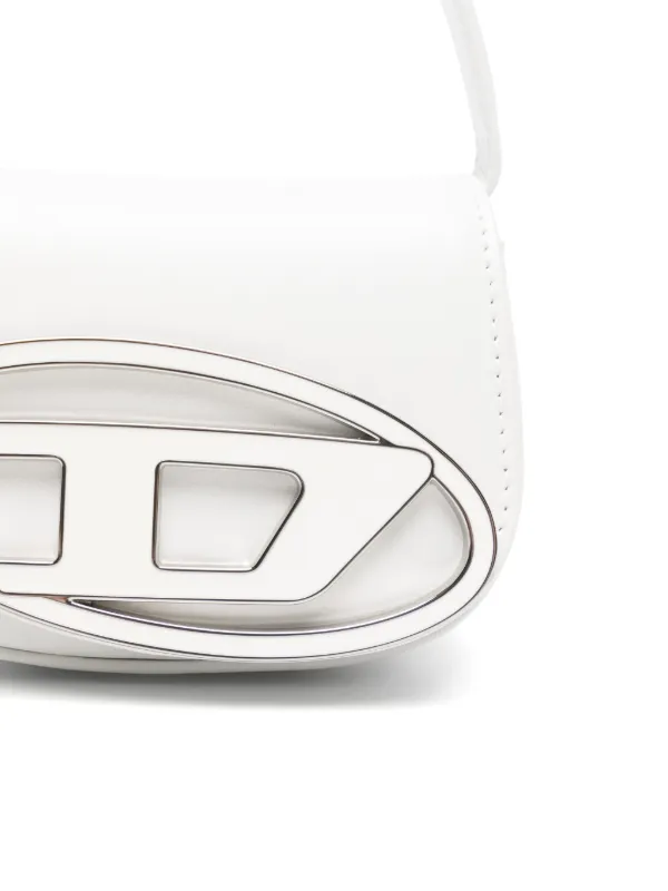 Diesel 1DR XS ロゴプレート ハンドバッグ ミニ | ホワイト | FARFETCH JP