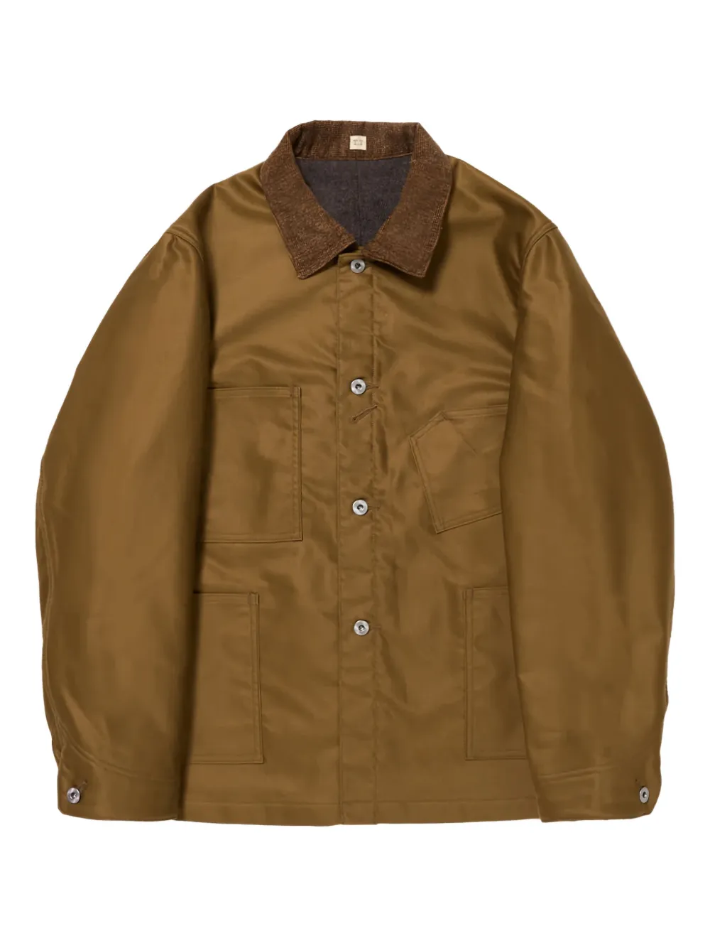 Taiga Takahashi Collared-neckline Shirt Jacket In Brown