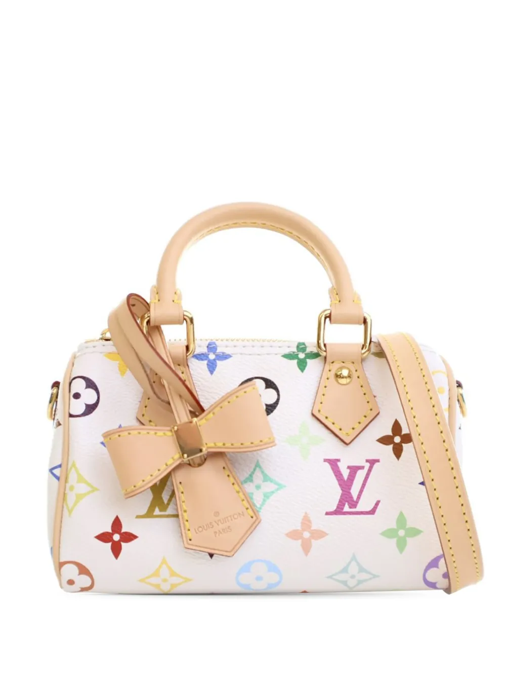 Louis Vuitton Pre-Owned 2021-2025 Takashi Murakami Monogram Multicolore Nano Speedy Bandouliere satchel