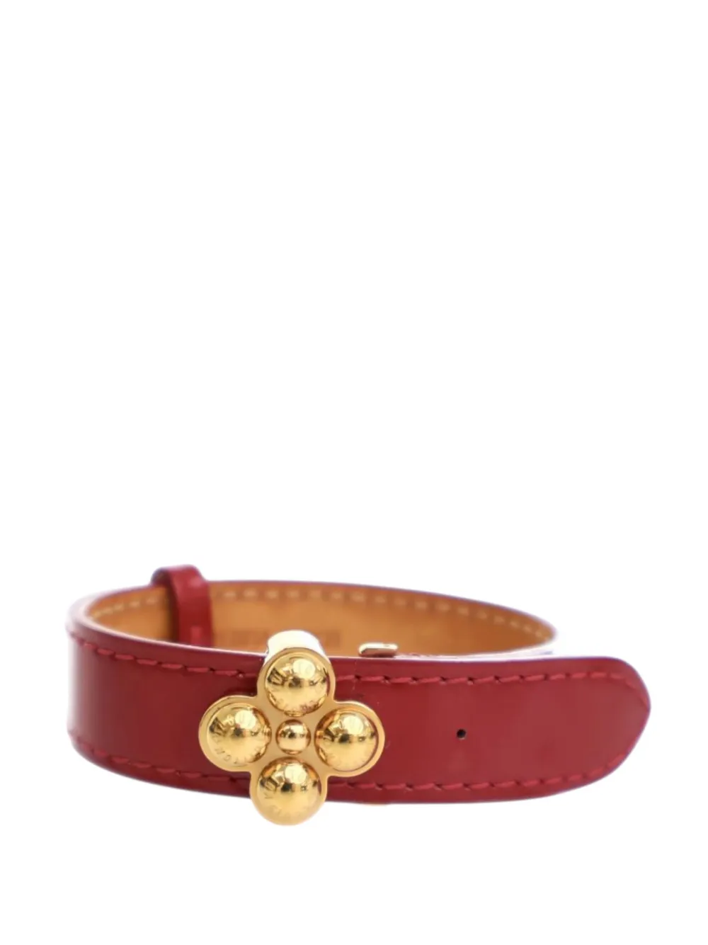 Louis Vuitton Pre-Owned 2010 Monogram Vernis Bloom It Bracelet 17 costume bracelet - Rosso