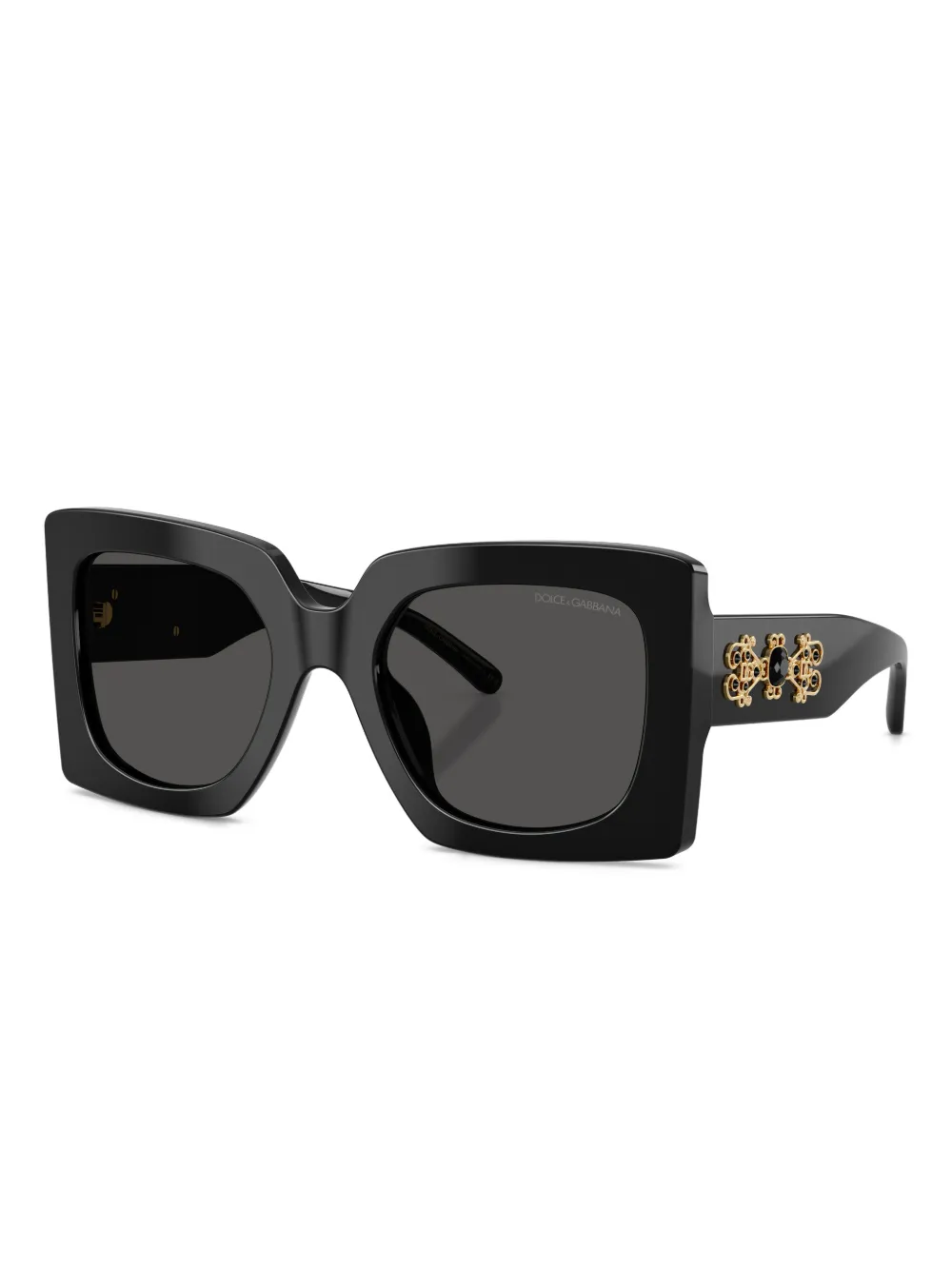 Dolce & Gabbana Eyewear Zonnebril met vierkant montuur Zwart