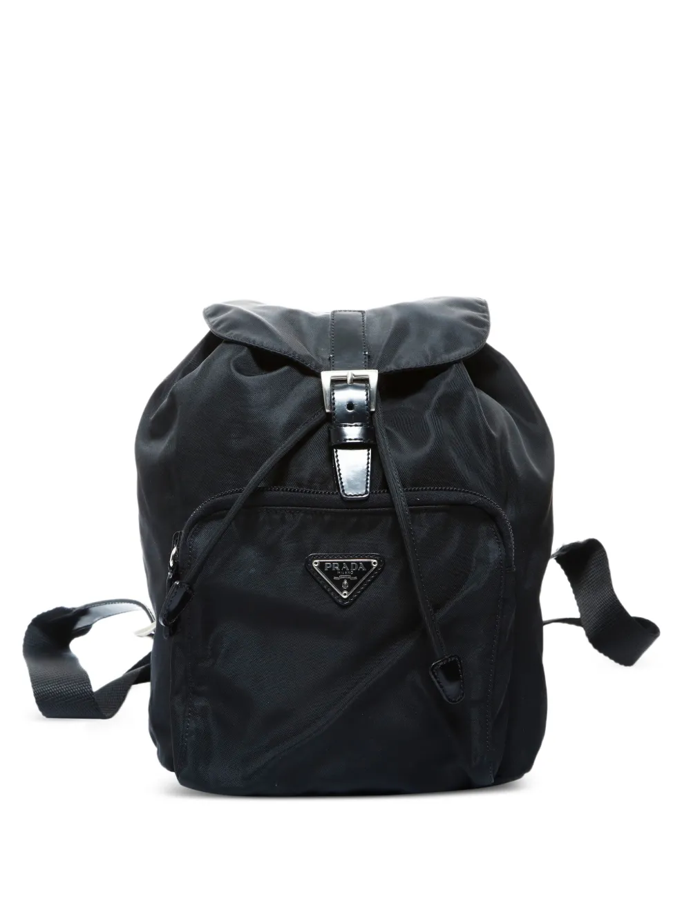 Prada Pre-Owned 2000-2010s triangle-logo backpack - Schwarz