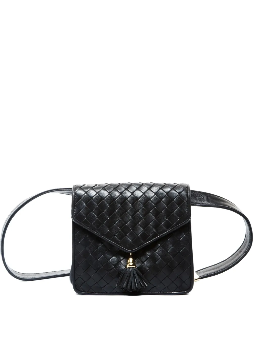 Bottega Veneta Pre-Owned 1980-1990 Intrecciato cross body bag - Nero