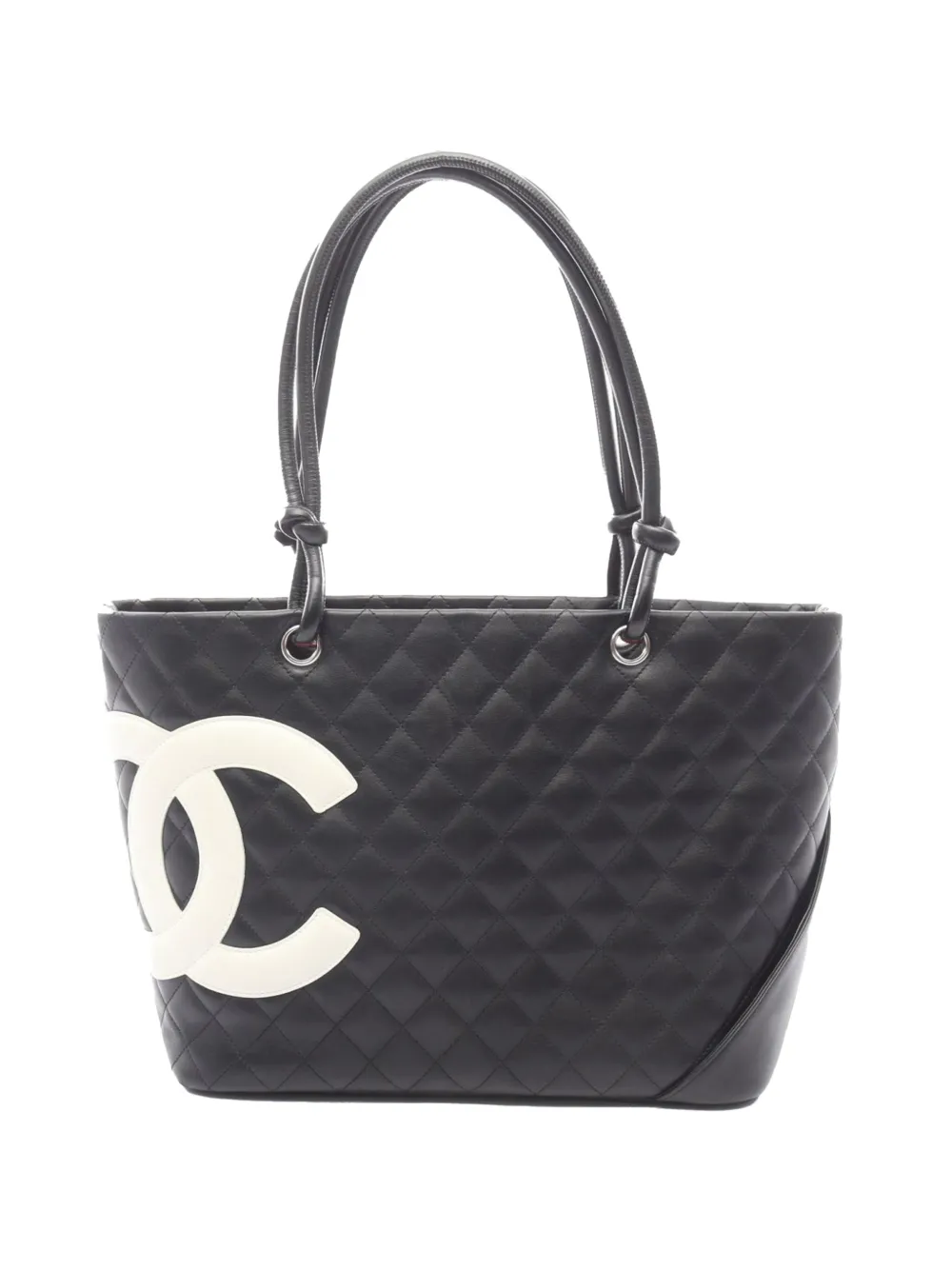 CHANEL Pre-Owned 2004-2005 Large Lambskin Cambon Ligne tote bag - Nero