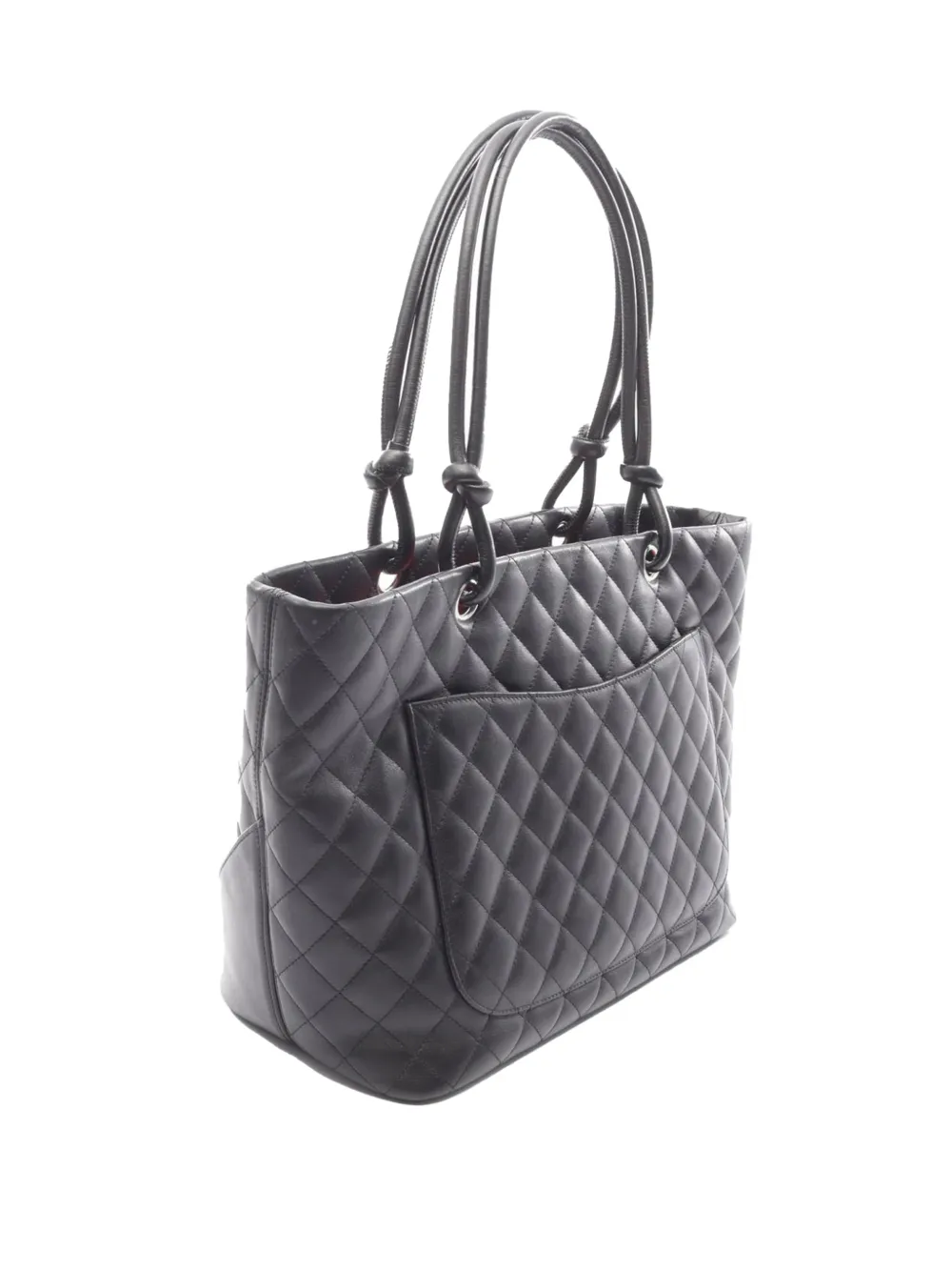 2004-2005 Large Lambskin Cambon Ligne Tote Bag