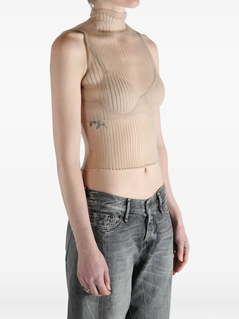  Aisling Camps Modern Mist Turtleneck Top - Neutrals 