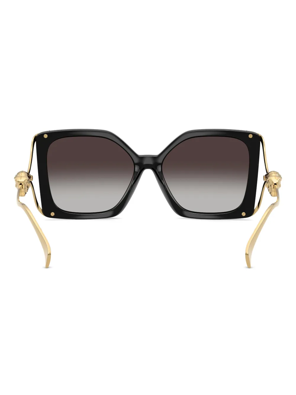 Versace Eyewear Zonnebril met vierkant montuur en medusa Zwart