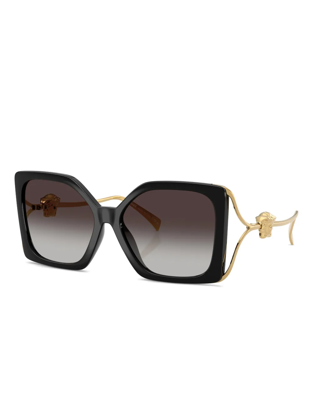 Versace Eyewear Zonnebril met vierkant montuur en medusa Zwart