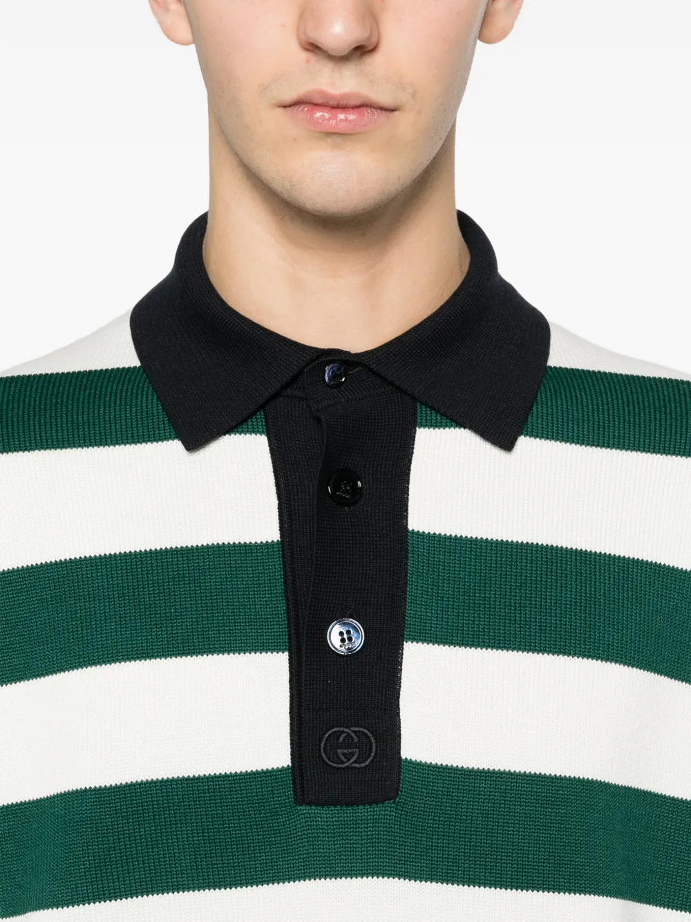 Gucci Gestreept poloshirt Groen