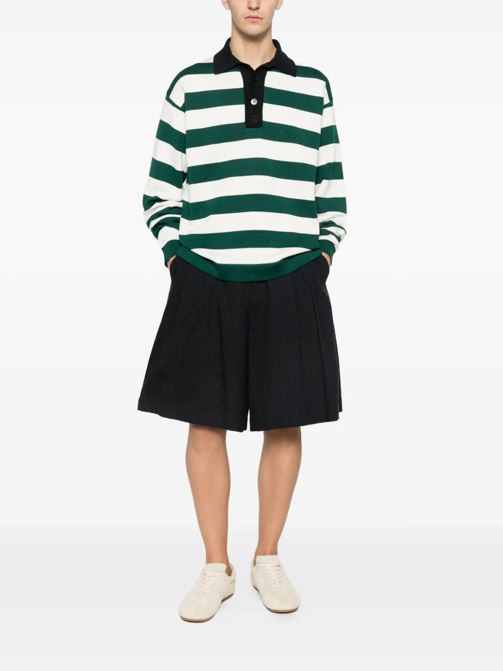Gucci Gestreept poloshirt Groen