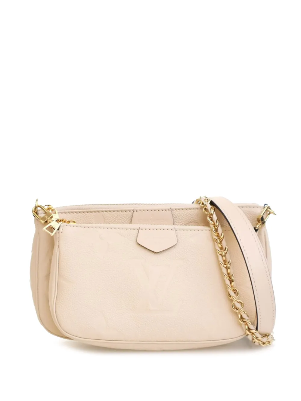 Louis Vuitton Pre-Owned 2019-2025 Monogram Giant Empreinte Multi Pochette Accessoires satchel - Marrone