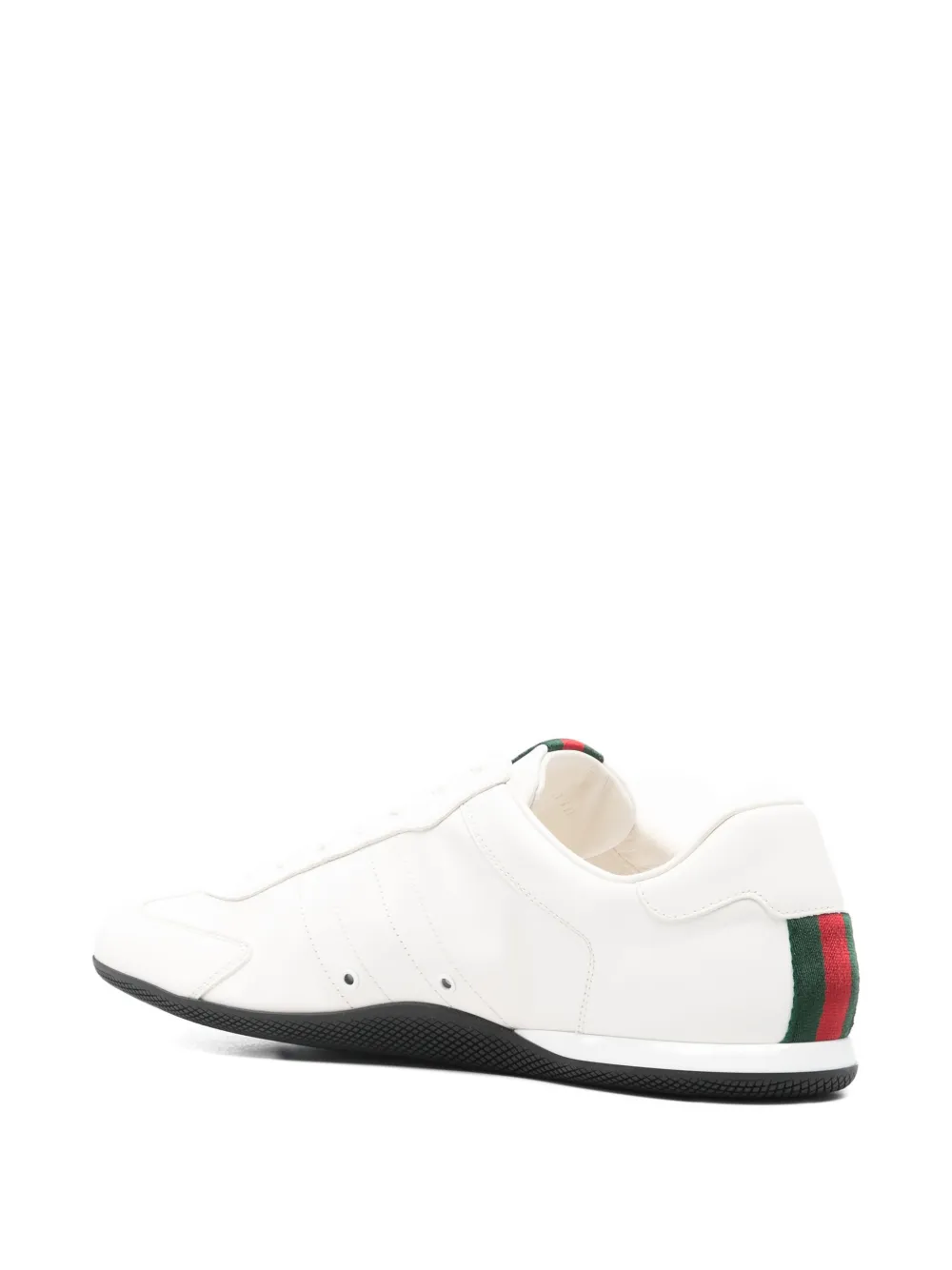 Gucci Leren sneakers met Web-detail Beige