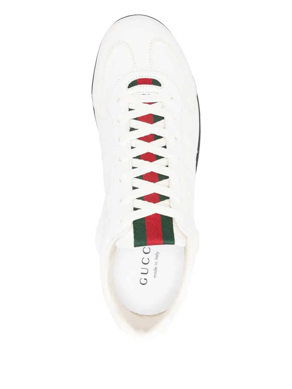 Gucci Leren sneakers met Web-detail Beige
