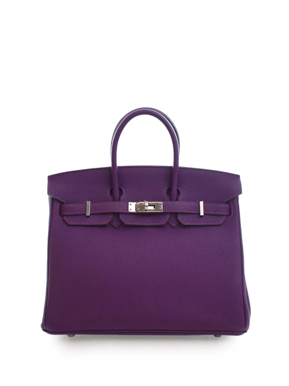 Hermès Pre-Owned 2018 Togo Birkin Retourne 25 handbag - Viola