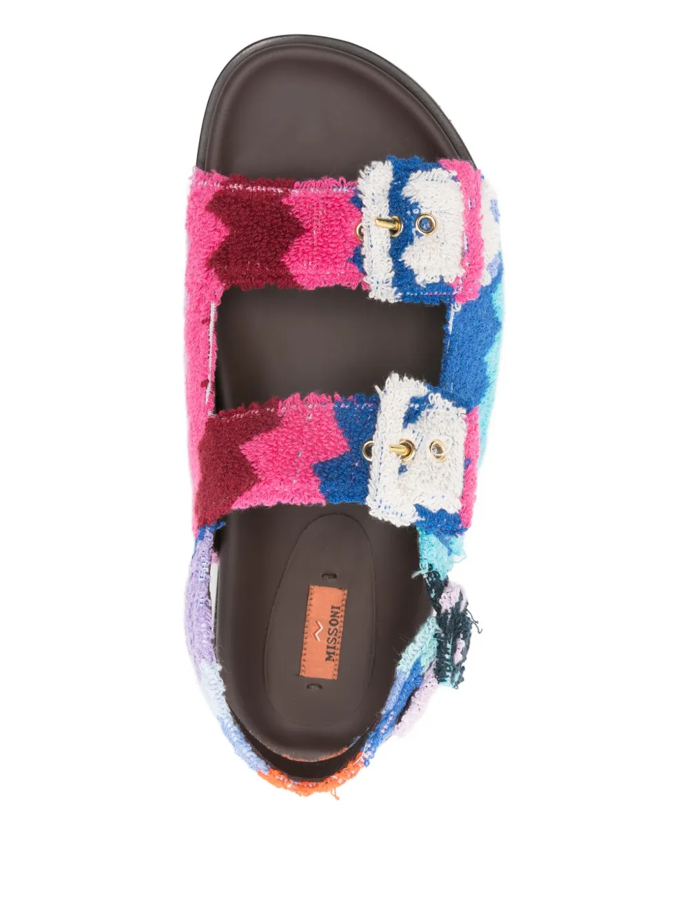 Missoni Mia zig-zag strap sandals Blauw