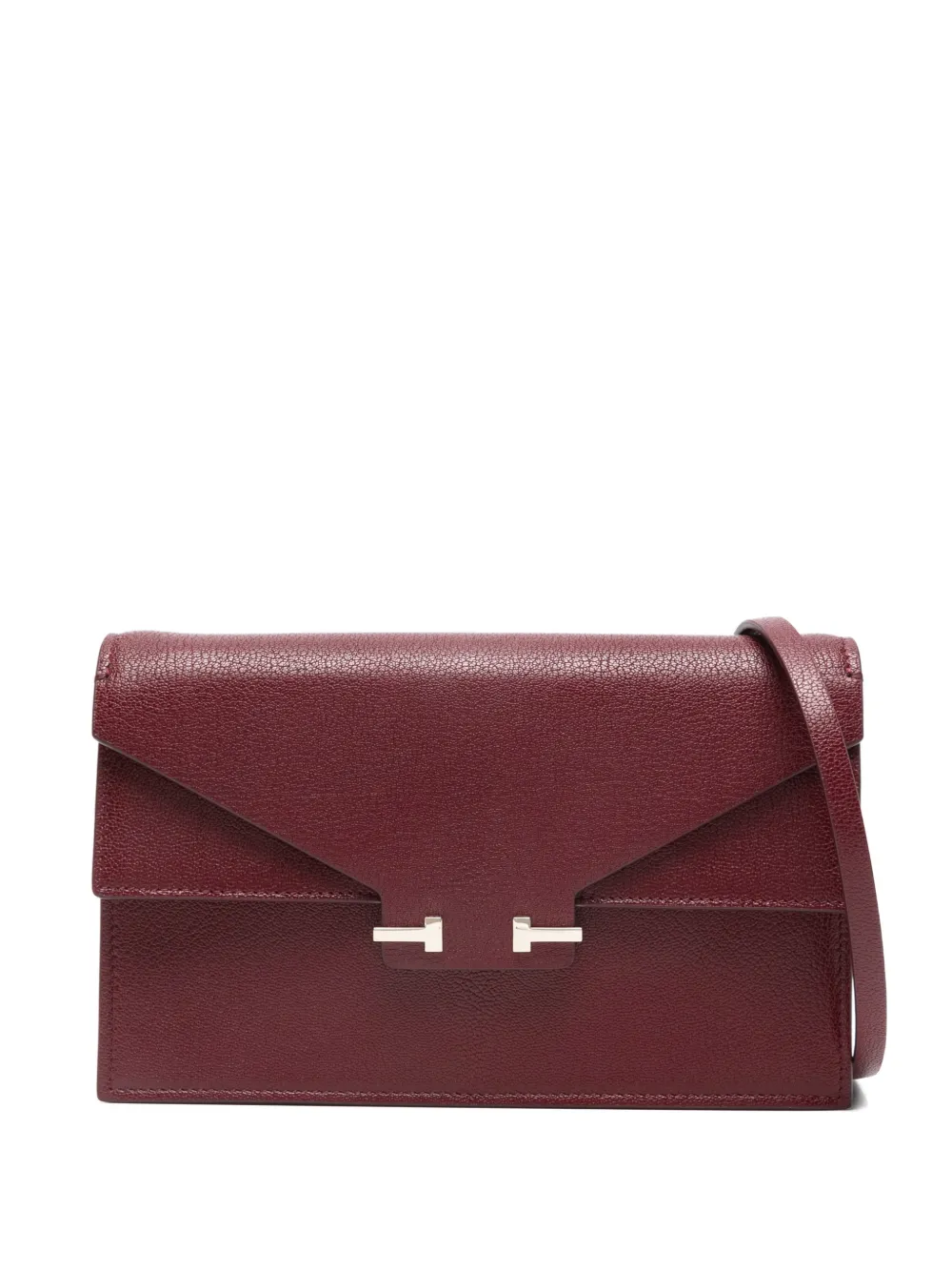 TOM FORD mini Aube flap clutch bag - Rosso
