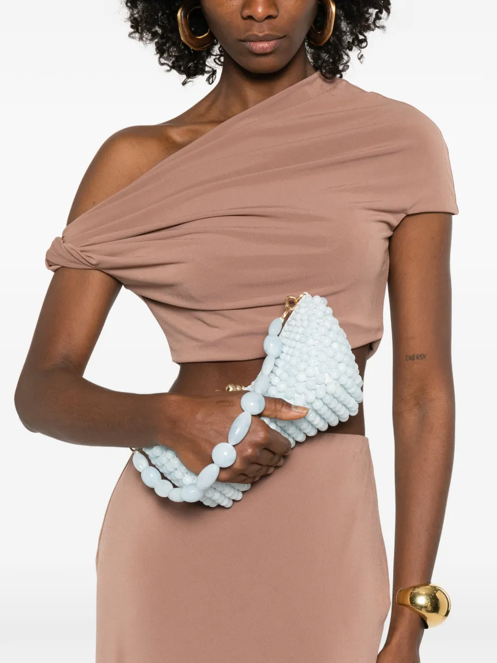 Cult Gaia Mercier mini tote bag - Blauw