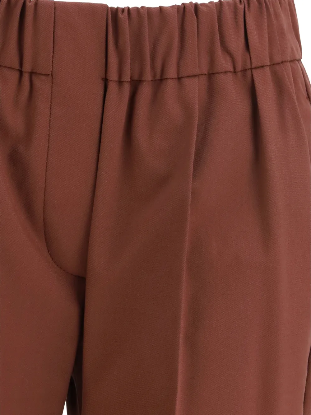 Brunello Cucinelli Elastische broek Bruin